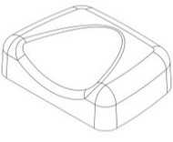 Ropox Headrest 40-25090 (price is only applicable if ordered with shower bed)