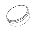 Ropox Round magnets 50200-000 (set of 4), white, for Vision tables with tilting top (price is only applicable if ordered with table)