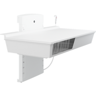 Pressalit Height adjustable changing table with 2 wire baskets R8663000, low start, wallhung, 1800mm