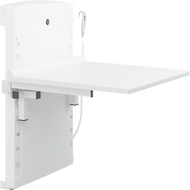 Pressalit Height adjustable folding changing table R8671000, low start, wallhung, 900mm
