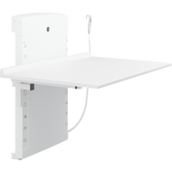 Pressalit Height adjustable folding changing table R8672000, low start, wallhung, 1400mm