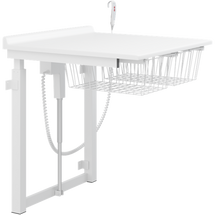 Pressalit Height adjustable changing table with 2 wire baskets R8711000, wallhung, 900mm