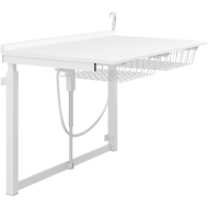 Pressalit Height adjustable changing table with 2 wire baskets R8712000, wallhung, 1400mm