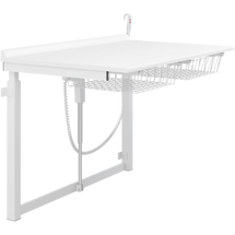 Pressalit Height adjustable changing table with 2 wire baskets R8712000, wallhung, 1400mm