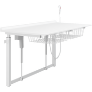 Pressalit Height adjustable changing table with 2 wire baskets R8713000, wallhung, 1800mm