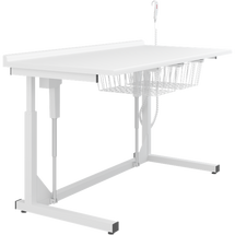 Pressalit Height adjustable changing table with 2 wire baskets R8643000, freestanding, 1800mm