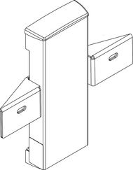 Ropox AdaptLine unit 40-42110, manual height adjustment, including 40-42170 flexaxle handle