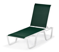 Telescope Casual Fortis Contract Sling Four Position Lay-Flat Stacking Armless Chaise