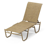 Gardenella Contract Sling Four Position Lay-Flat Stacking Armless Chaise