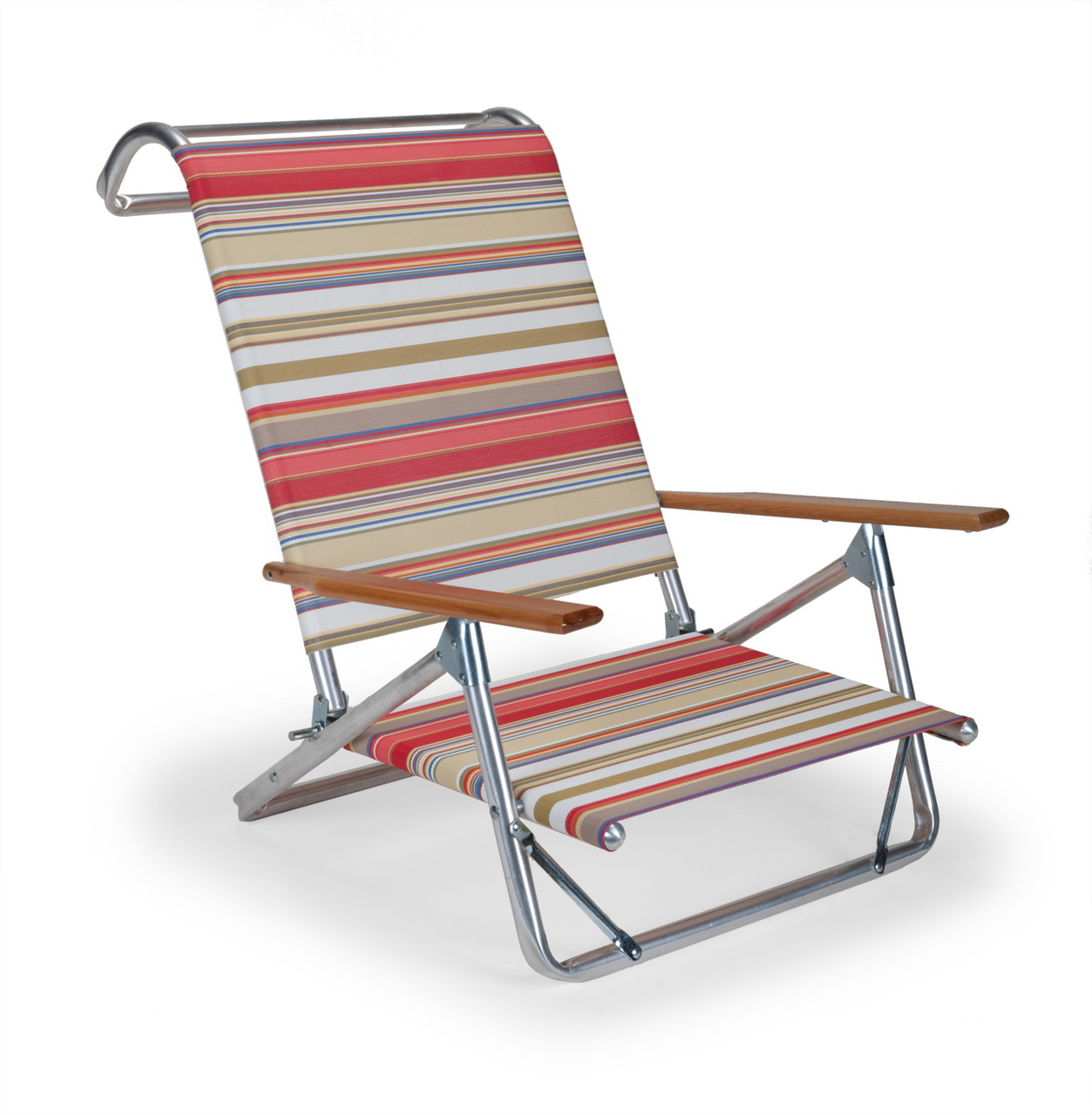 Telescope Casual Original Mini-Sun Chaise Folding Beach Arm Chair Cobalt 