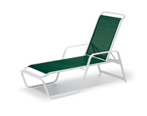 Telescope Casual Vanese Contract Sling Four Position Stacking Chaise