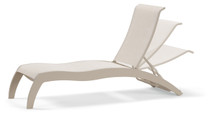 Telescope Casual Dune MGP Sling Stacking Armless Chaise w/Wheels