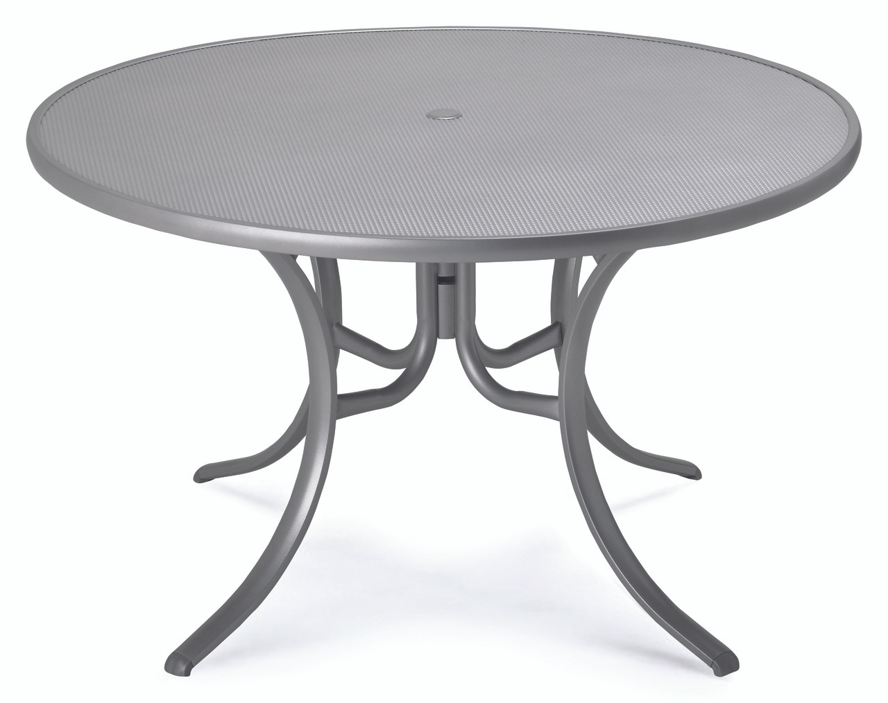 Telescope Casual Embossed Aluminum 48" Round Dining Table Seaside