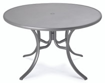 Telescope Casual Embossed Aluminum 48" Round Dining Table