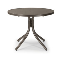 Telescope Casual Aluminum Slat 36" Round Dining Table