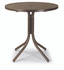 Telescope Casual Aluminum Slat 36" Round Balcony Height Table