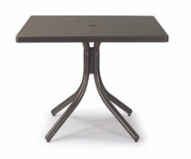 Telescope Casual Aluminum Slat 36" Square Dining Table 