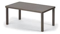 Telescope Casual Aluminum Slat 42" x 84" Dining Table 