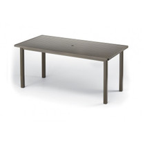 Telescope Casual Aluminum Slat 42" x 84" Balcony Height Table