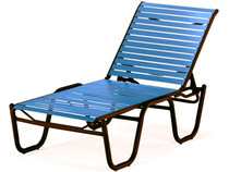Telescope Casual Reliance Contract Strap Stacking Armless Chaise