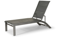 Telescope Casual Kendall Contract Strap Lay Flat Stacking Armless Chaise