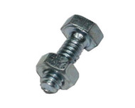 Nut & Bolt 1/4 x 3/4" Hex ZP