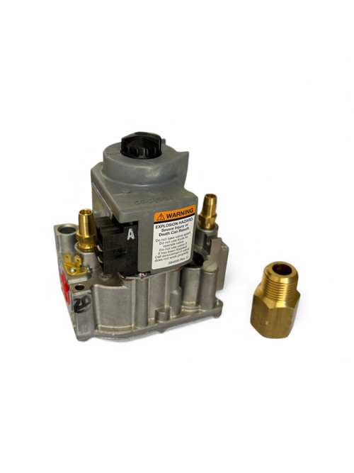 500-22420 LB WHITE VALVE DSI LP 24V 50/60HZ HYBRD W/PRESSTAPS & BSPT ADAPTER