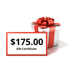 Gift Certificate for One Hundred Seventy-Five Dollar Value  ($175)