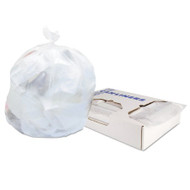 Trash Bag HDPE Light Duty Natural 8 - 10 gal. 6 Mic. 24 X 24 Inch Twist Tie Star Seal Bottom Coreless Roll Z4824RN R01 Case/1000