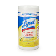 Surface Disinfectant Cleaner Lysol Wipe 80 Count Canister Manual Pull Lemon / Lime Scent 19200-77182 CT/80
