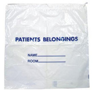 Patient Belongings Bag 18.5 X 20 Inch Polyethylene White PB01 Case/250