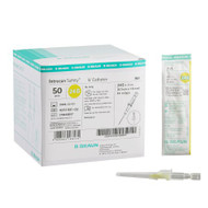 Peripheral IV Catheter Introcan Safety 24 Gauge 3/4 Inch Sliding Safety Needle 4251601-02 Case/200