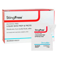 Skin Barrier Wipe StingFree Water / PVP / Propelene Glycol Individual Packet NonSterile 00237 Box/50