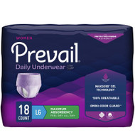 Adult Absorbent Underwear Prevail for Women Pull On Large Disposable Heavy Absorbency PWC-513/1 Case/72