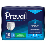 Adult Absorbent Underwear Prevail for Men Pull On Large / X-Large Disposable Heavy Absorbency PUM-513/1 BG/18