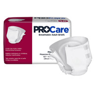 Adult Incontinent Brief ProCare Tab Closure Medium Disposable Heavy Absorbency CRB-012/1 BG/16