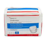 Adult Absorbent Underwear Sure Care Pull On Medium Disposable Heavy Absorbency 1205 Case/72