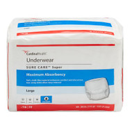 Adult Absorbent Underwear Sure Care Pull On Large Disposable Heavy Absorbency 1215 Case/64
