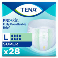 Adult Incontinent Brief TENA Super Tab Closure Large Disposable Heavy Absorbency 67501 BG/28