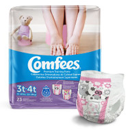 Toddler Training Pants Comfees Pull On 3T - 4T Disposable Moderate Absorbency CMF-G3 Case/138