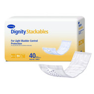Bladder Control Pad Dignity Stackables 12 Inch Length Light Absorbency Polymer Unisex Disposable 30053-180 Case/180
