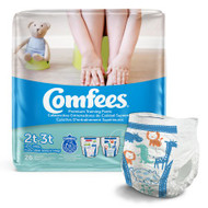 Toddler Training Pants Comfees Pull On 2T - 3T Disposable Moderate Absorbency CMF-B2 BG/26