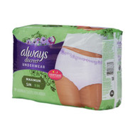 Adult Absorbent Underwear Always Discreet Low Rise Pull On Small / Medium Disposable Heavy Absorbency 1787092 Case/57