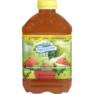 Thickened Beverage Thick Easy 48 oz. Bottle Kiwi Strawberry Ready to Use Honey 11840 Case/6