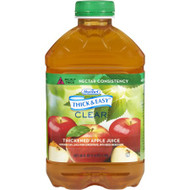 Thickened Beverage Thick Easy 48 oz. Bottle Apple Ready to Use Nectar 28876 Case/6