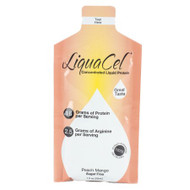 Oral Protein Supplement LiquaCel Peach Mango 1 oz. Pouch Ready to Use GH-86 Case/100
