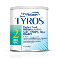 Tyrosinemia Oral Supplement Tyros 2 Unflavored 1 lb. Can Powder 891801 Each/1