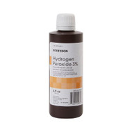 Hydrogen Peroxide McKesson 4 oz. Solution Bottle 23-F0010 Case/24