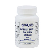 Calcium with Vitamin D Supplement McKesson Brand 250 mg Strength Tablet 100 per Bottle 57896073101 Case/1200