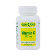 Vitamin C Supplement McKesson Brand 250 mg Strength Tablet 100 per Bottle 57896083101 Case/12